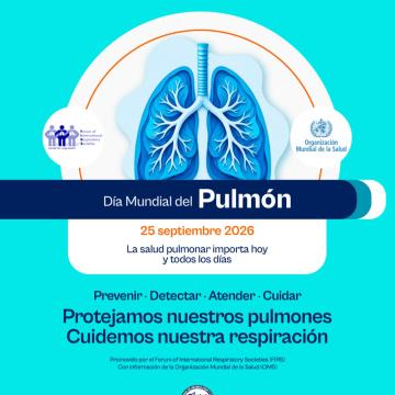 Día Mundial del Pulmón, 25 de septiembre de 2026