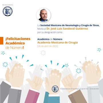 ¡Felicitaciones Dr. José Luis Sandoval Gutiérrez!