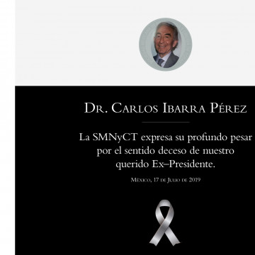 Nuestras condolencias por el deceso del Dr. Carlos Ibarra Pérez