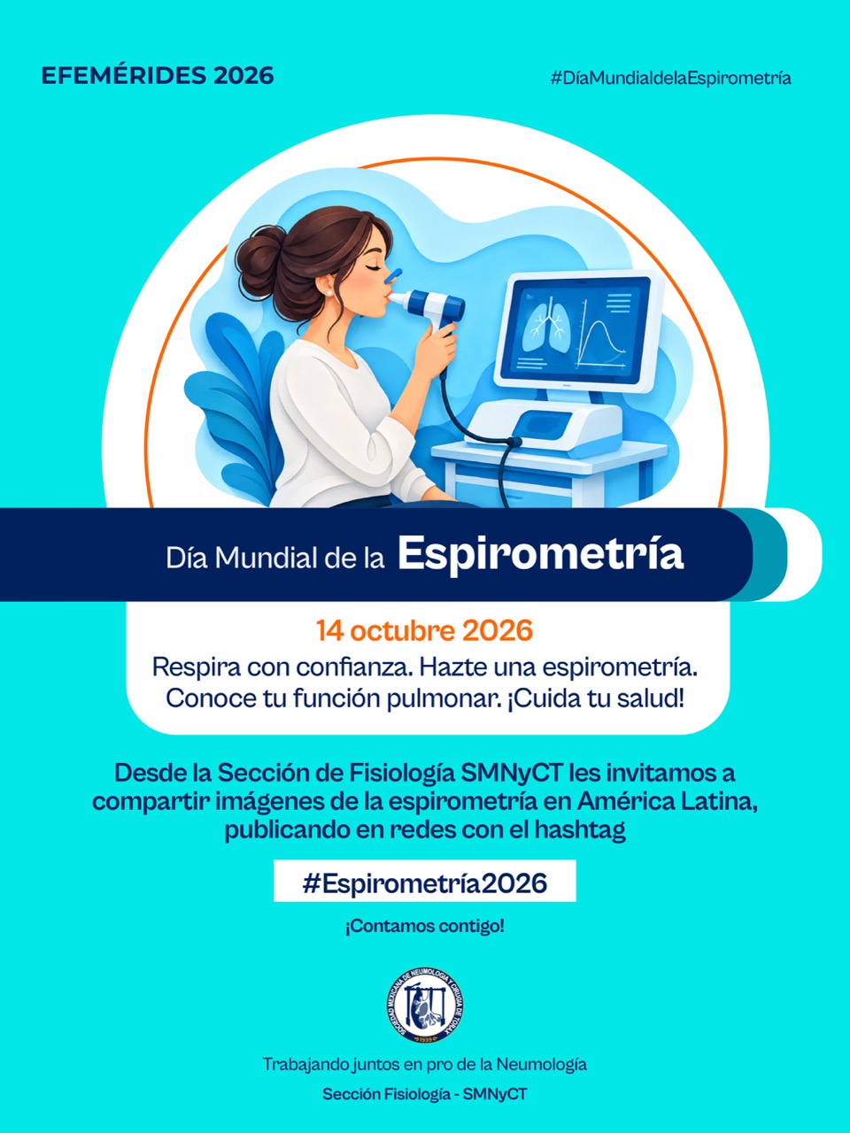 Día Mundial de la Espirometría, 14 de octubre de 2026