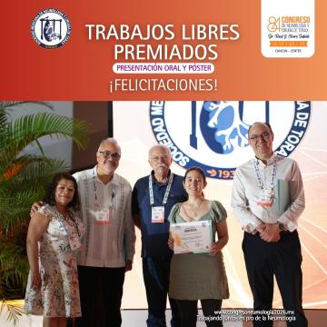 Trabajos libres premiados - Presentación Oral y Póster ¡FELICITACIONES!