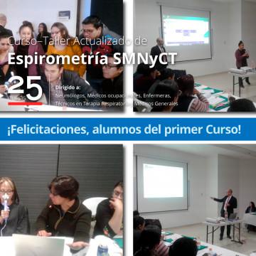 ¡Un éxito nuestro primer Curso de Espirometría!