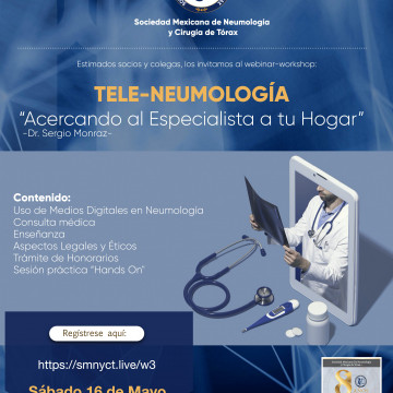 Webinar–workshop: TELE–NEUMOLOGÍA “Acercando el especialista a tu hogar”