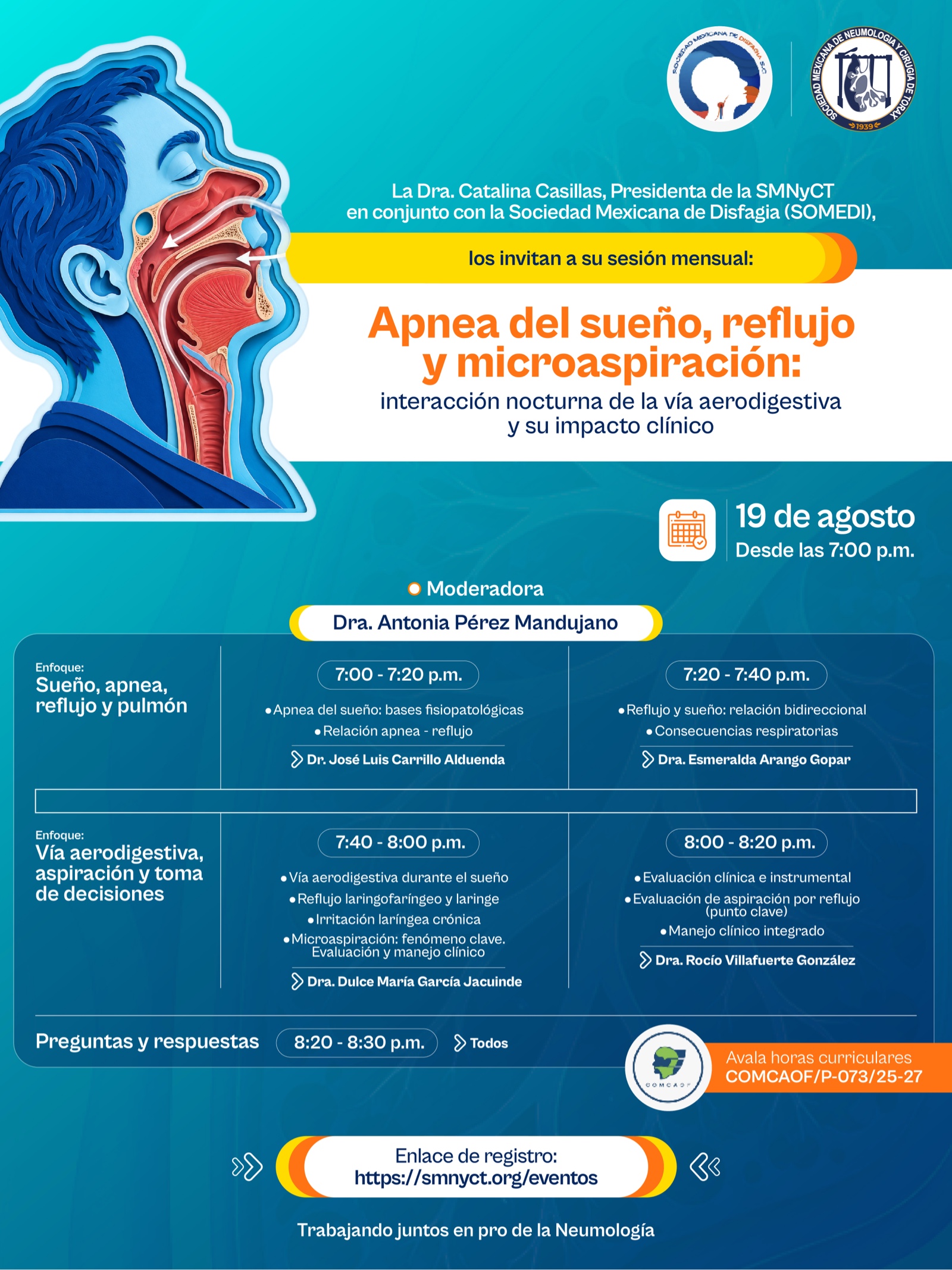 Apnea del sueño, reflujo y microaspiración: