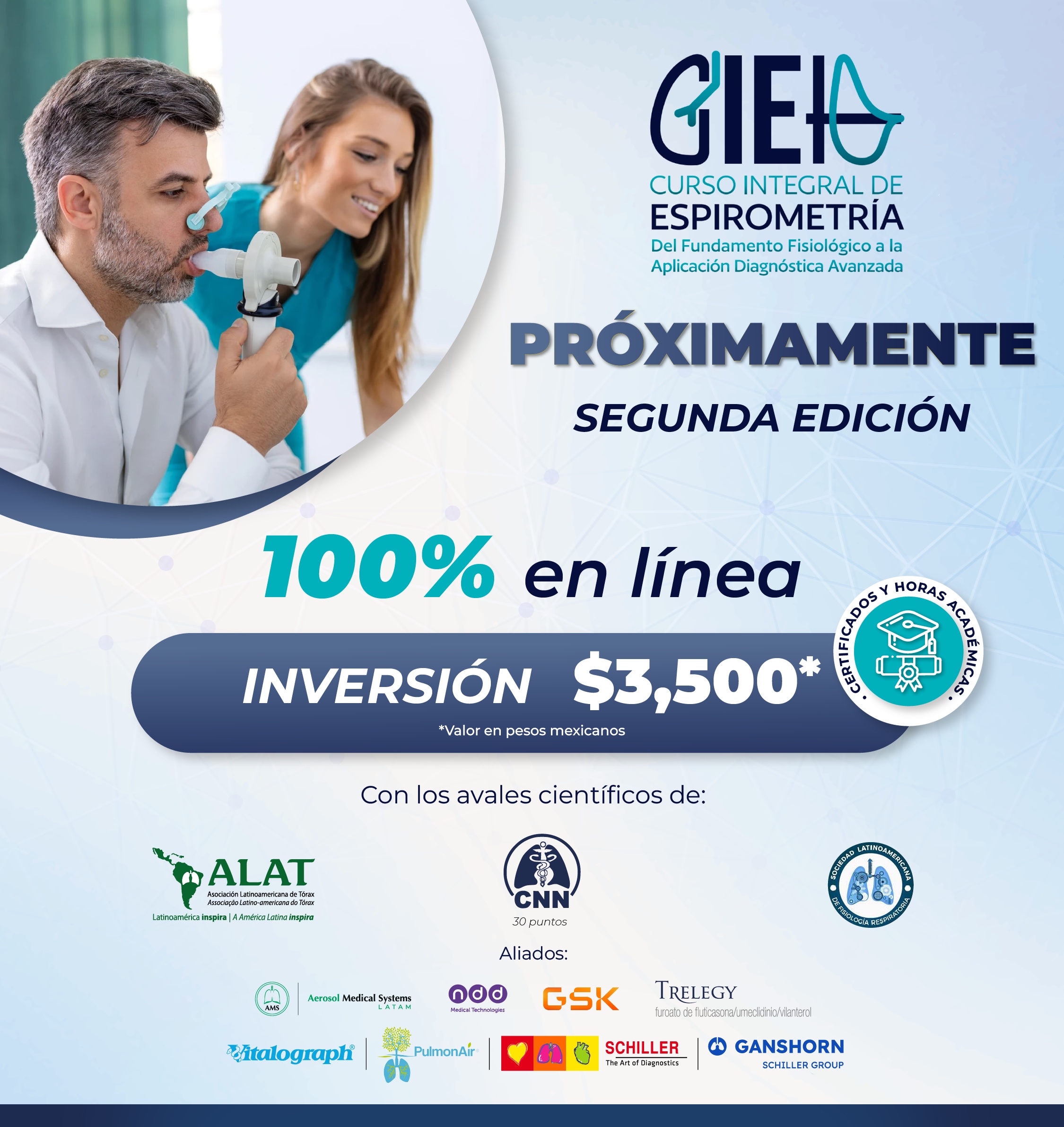 Curso Integral de Espirometría: Del Fundamento Fisiológico a la Aplicación Diagnóstica Avanzada