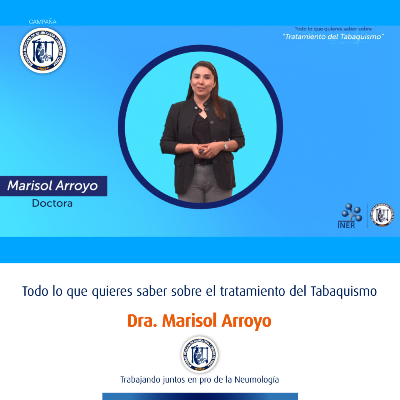 Beneficio en el tratamiento oportuno de tabaquismo, cuándo solicitar espirometría y TAC. Dra. Marisol Arroyo. Cápsula 5