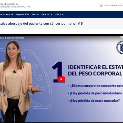 Cápsulas # 5. "Puntos clave en la alimentación en pacientes con cáncer de pulmón"