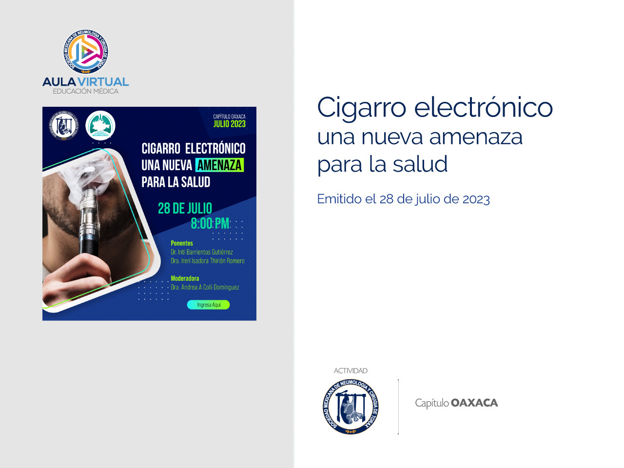 Cigarro electrónico, una nueva amenaza para la salud