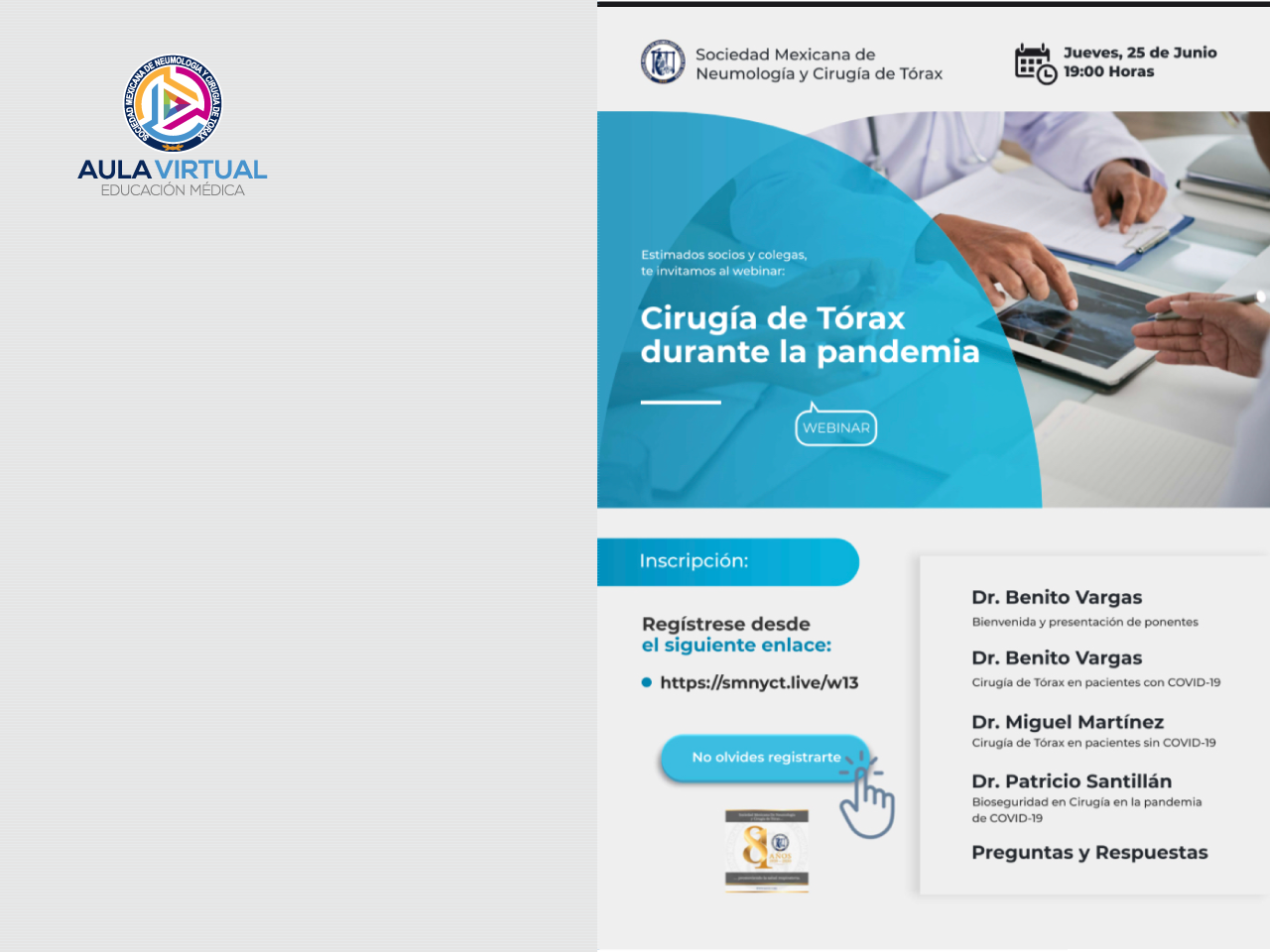 Cirugía de tórax durante la pandemia