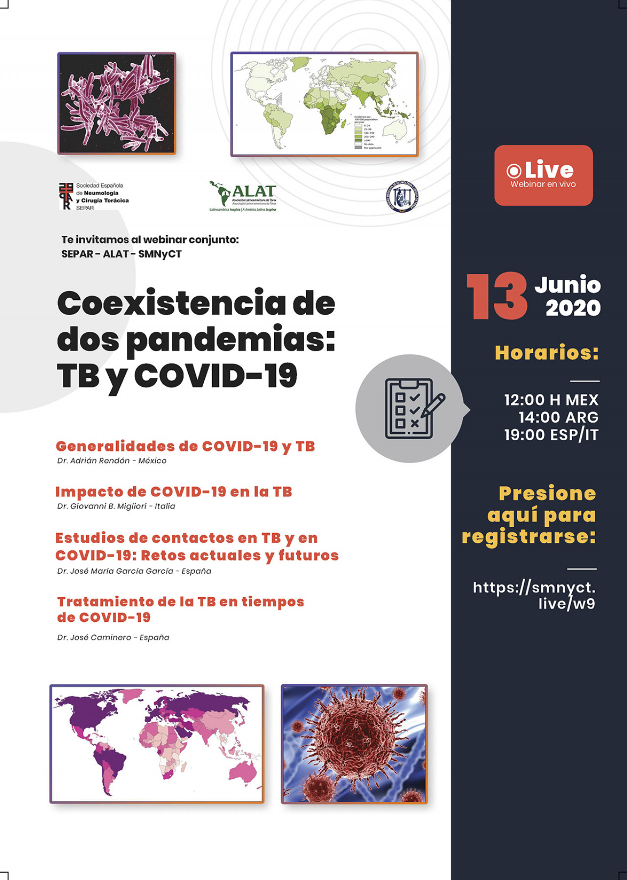 Coexistencia de dos pandemias: TB y COVID-19