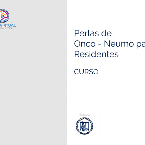 Curso Perlas de Onco - Neumo para Residentes