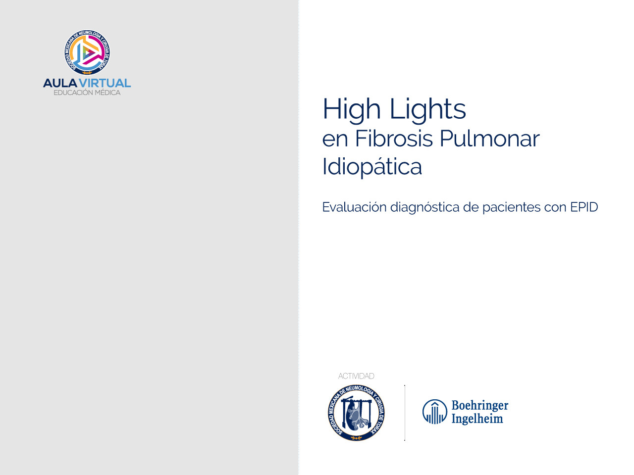 High Lights en Fibrosis Pulmonar Idiopática. Evaluación diagnóstica de pacientes con EPID