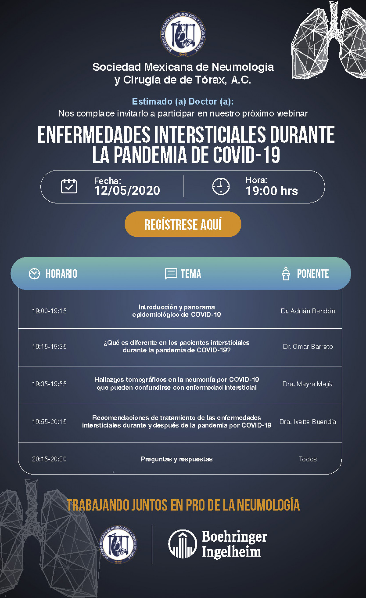 Enfermedades intersticiales durante la pandemia del COVID-19